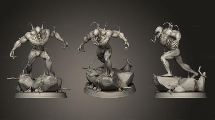 Figurines heroes, monsters and demons (Venom, STKM_3771) 3D models for cnc